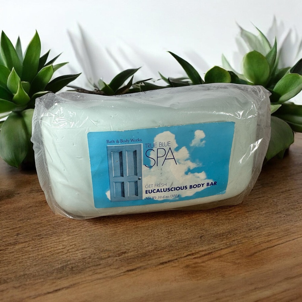 Bath & Body Works True Blue Spa Eucaluscious Body Bar 10.6 oz Sealed Rare